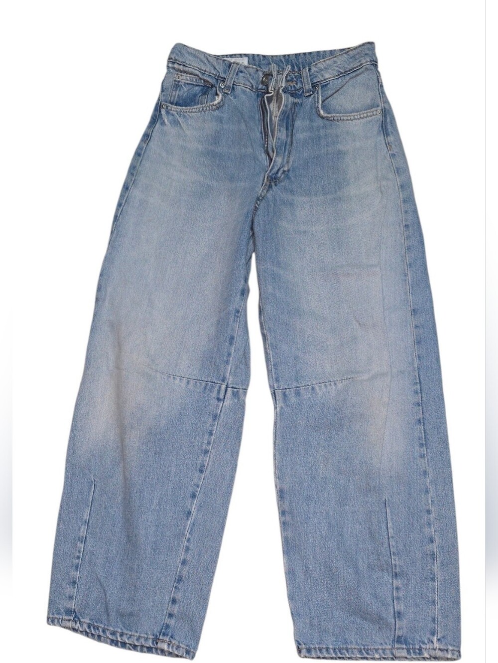 Zara Light Wash Wide Leg Jeans